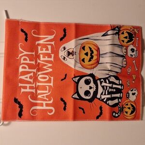 NWOT Halloween Puppy and Kitty Garden Flag